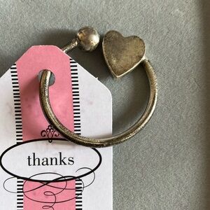 Sterling silver keyring